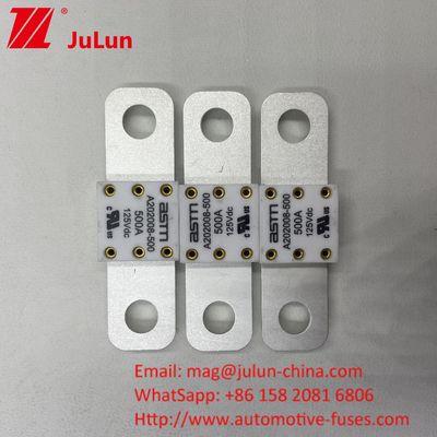 ভারী দায়িত্ব অ্যাপ্লিকেশন জন্য সিরামিক 250A 125VDC EV Battey ফিউজ