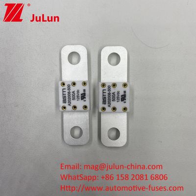 উচ্চ বিরতি ক্ষমতা 350A 125Vdc ইভি ফিউজ ছোট আকার উচ্চ বর্তমান রেটিং শর্ট সার্কিট সুরক্ষা