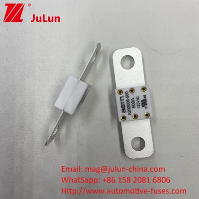 ইউনিভার্সাল সামঞ্জস্যের জন্য 500A 125VDC উচ্চ বর্তমান রেটিং গাড়ি ব্যাটারি ফিউজ