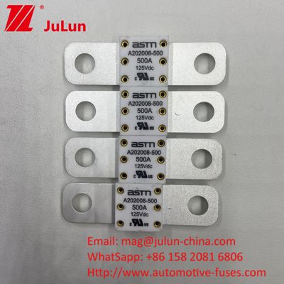 বোল্ট সিরামিক 200A 125VDC ব্যাটারি ফিউজ গাড়ি হোয়াইট গ্যারান্টিযুক্ত কর্মক্ষমতা