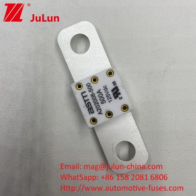 300A 125VDC এএসটিএম এম 8 বোল্ট কার ব্যাটারি ফিউজ ভারী দায়িত্ব অ্যাপ্লিকেশন জন্য দীর্ঘস্থায়ী দীর্ঘস্থায়ী