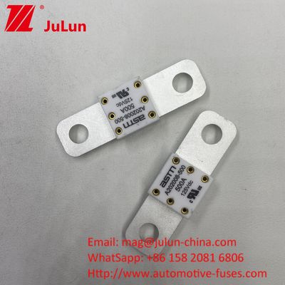 200A 125VDC 50.8mm দূরত্ব 2 গর্তের মধ্যে বোল্ট ফিউজ M8