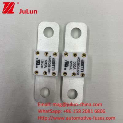 300A 125VDC ছোট আকারের উচ্চ বর্তমান রেটিং ইভি অটোমোটিভ ব্যাটারি ফিউজ শর্ট সার্কিট সুরক্ষার জন্য