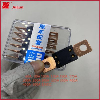 400A 32V মেগা ফিউজ বোল্ট ডাউন অটো ফিউজ অডিও হোল্ডার 0298040.ZX যানবাহন ফিউজ 60A 80A 100A 125A 150A 200A 250A 300A 400A 450A 500A টার্মিনাল টাইপ 32VDC