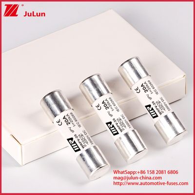 20A 1000DC 10*38 সিরামিক জিপিভি ফিউজ নামমাত্র ভোল্টেজ ফোটোভোলটাইক উচ্চ ভোল্টেজ টিউবুলার ফিউজ ধারক
