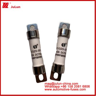 টিউবুলার ফিউজ EV325-5FL 40A 750VDC বৈদ্যুতিক গাড়ির জন্য 15 * 51 মিমি হালকা বোল্ট ইনস্টলেশন এবং সময় ধ্রুবক 2 ± 0.5ms