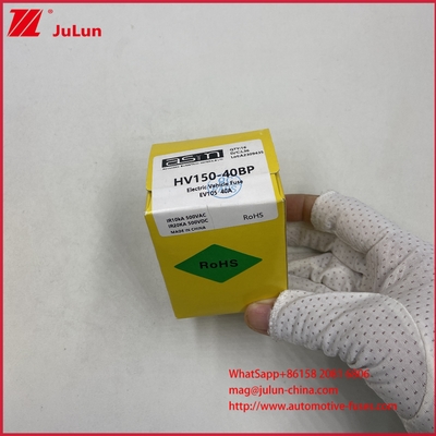 JASO D622 2006 এক্সিকিউটিভ স্ট্যান্ডার্ড DC500V ভোল্টেজ ইলেকট্রিক ভেহিকেল সিরামিক টিউবুলার HV150 50BP ফিউজ ছোট আকারের গাড়ির জন্য