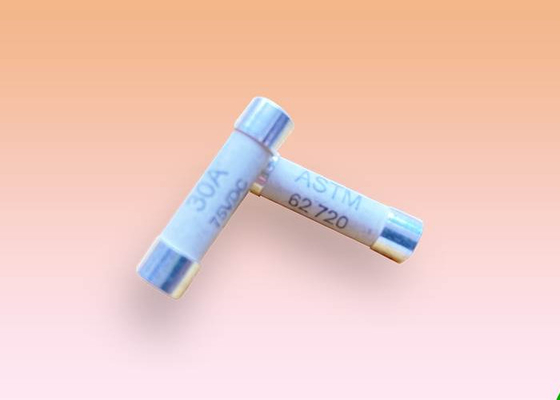 উচ্চ বর্তমান সময় বিলম্ব 63V 6x25mm সিরামিক টিউব ফিউজ UL248-1 / UL248-14